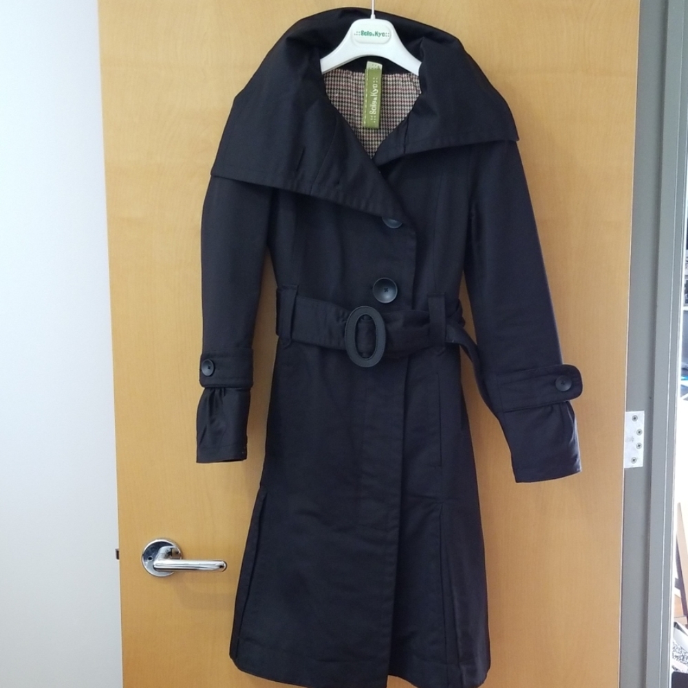 Soia & Kyo Black Trench Coat